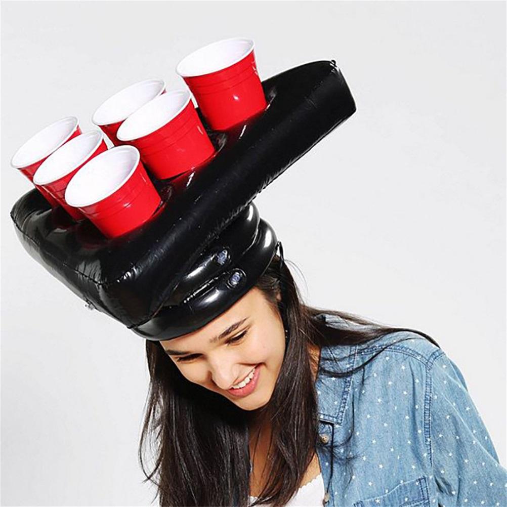 Inflatable Cap Drink Cup Holder