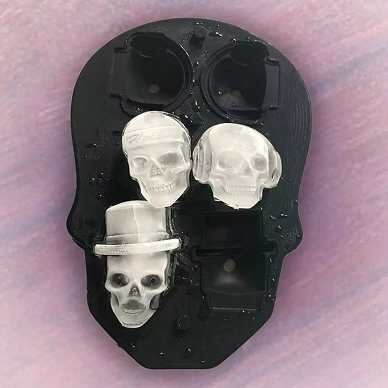 Silicone Skull Ice Maker Mold