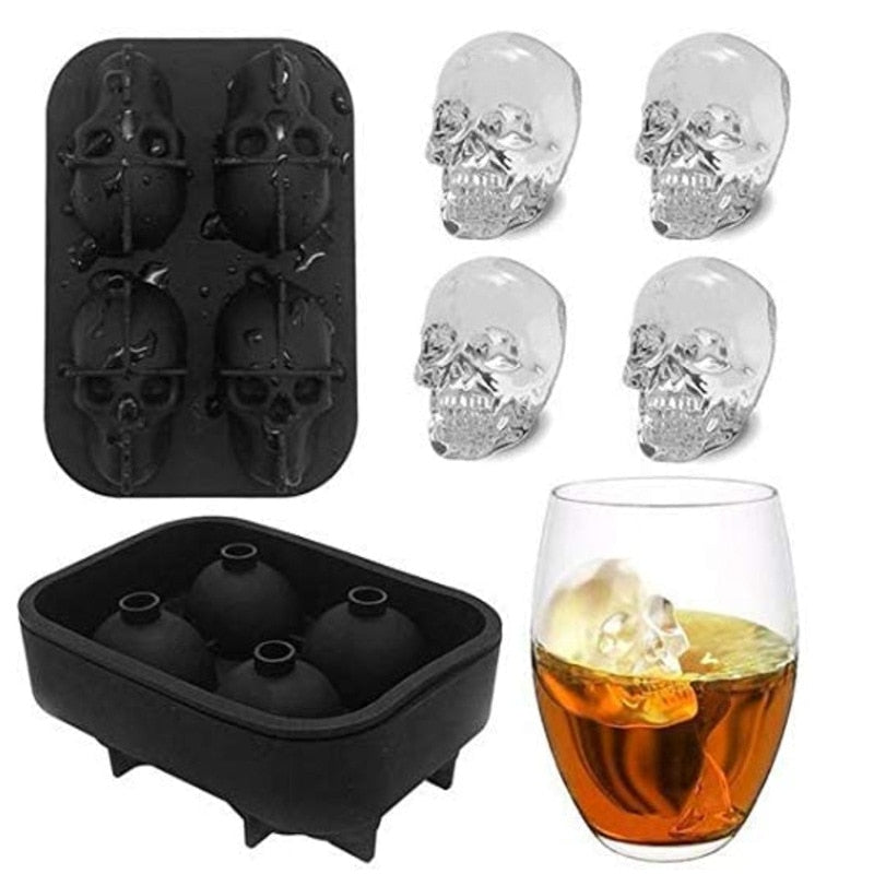 Silicone Skull Ice Maker Mold