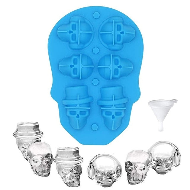 Silicone Skull Ice Maker Mold