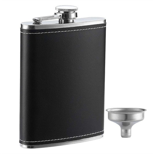 Leather Flask with funnel